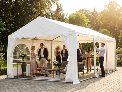 White PVC roof cover for 6x10m marquee - product detail