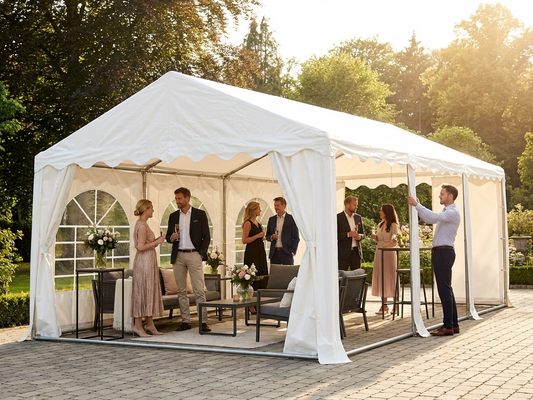 White PVC roof cover for 6x10m marquee - product detail