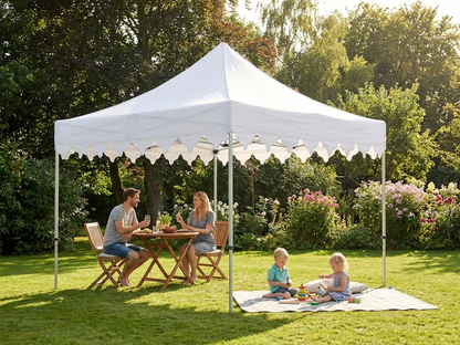 White pop up gazebo with aluminium frame for outdoor events - product detail