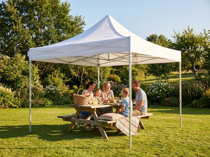 Pop up gazebo 3.5x3.5m white for outdoor events