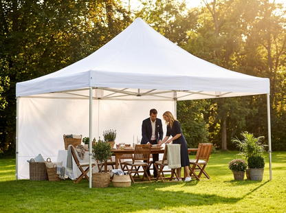 White pop up gazebo 5x5m aluminium frame for outdoor use - view 3