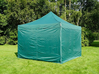 Green pop-up gazebo 4x4m with aluminium frame for outdoor events - product detail