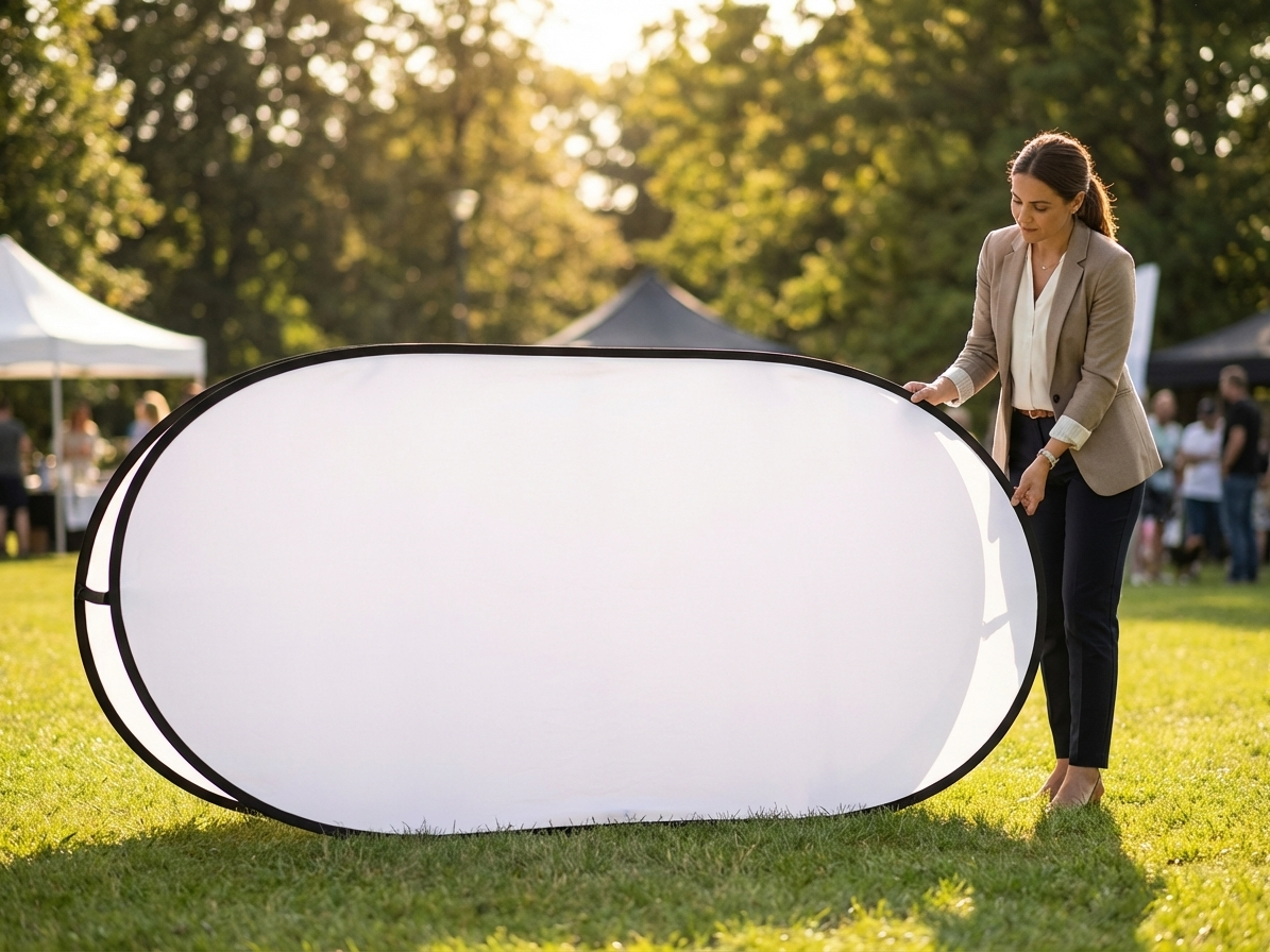 Premium pop-up banner 160x65 cm for indoor and outdoor use - view 3