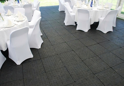 Anthracite recycled PE flooring suitable for indoor and outdoor use - product detail