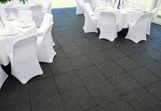 Anthracite recycled PE flooring suitable for indoor and outdoor use - product detail