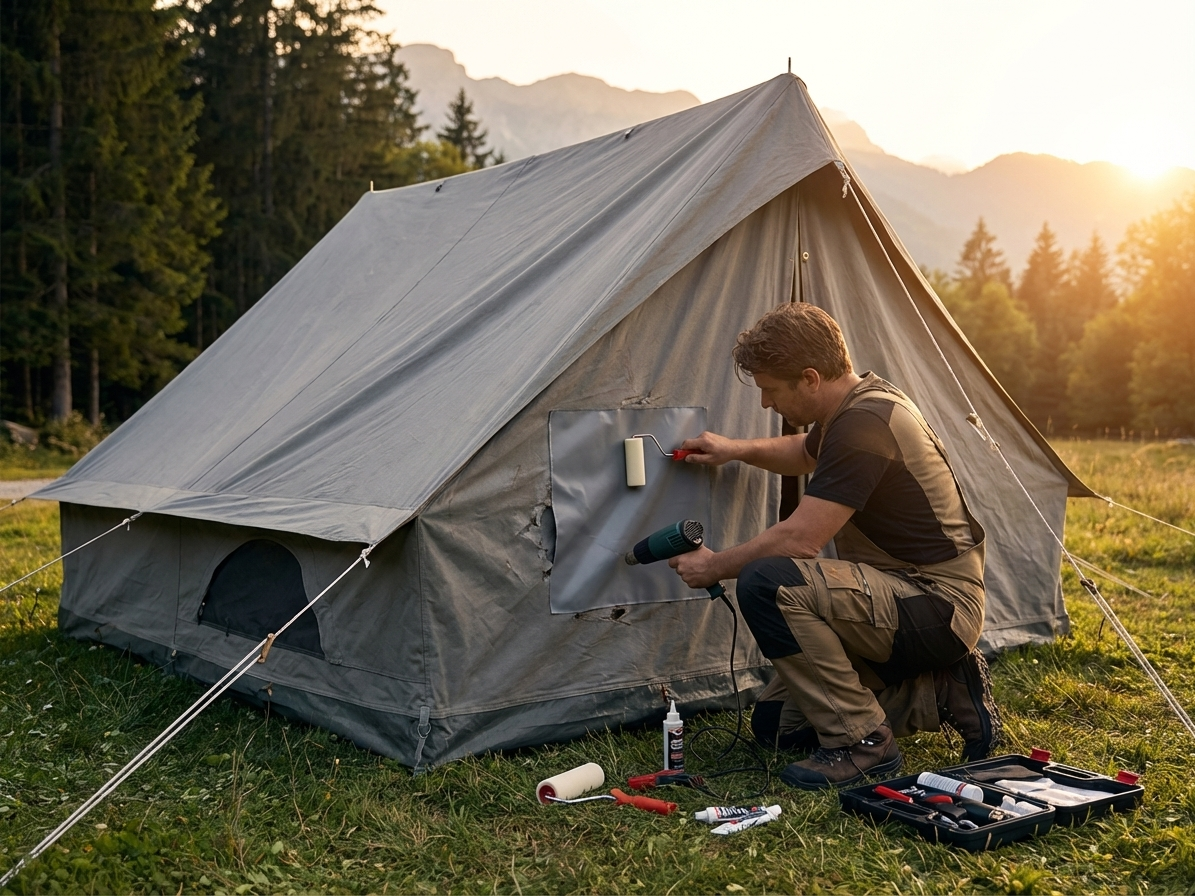 Grey PVC Repair Sheet for Storage Tents - product detail