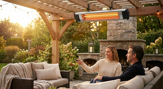 Aluminium patio heater for outdoor heating - product detail